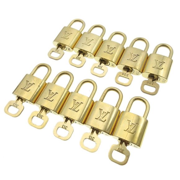 authenticity guaranteed LOUIS VUITTON Padlock & Key Bag Accessories Charm - Picture 1 of 1